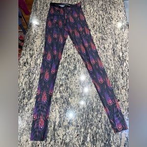 Current Mood mesh evil eye mesh leggings women size xs with stretch